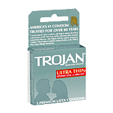 Trojan Condoms Ultra Thin Spermicidal Lubricant Left Picture